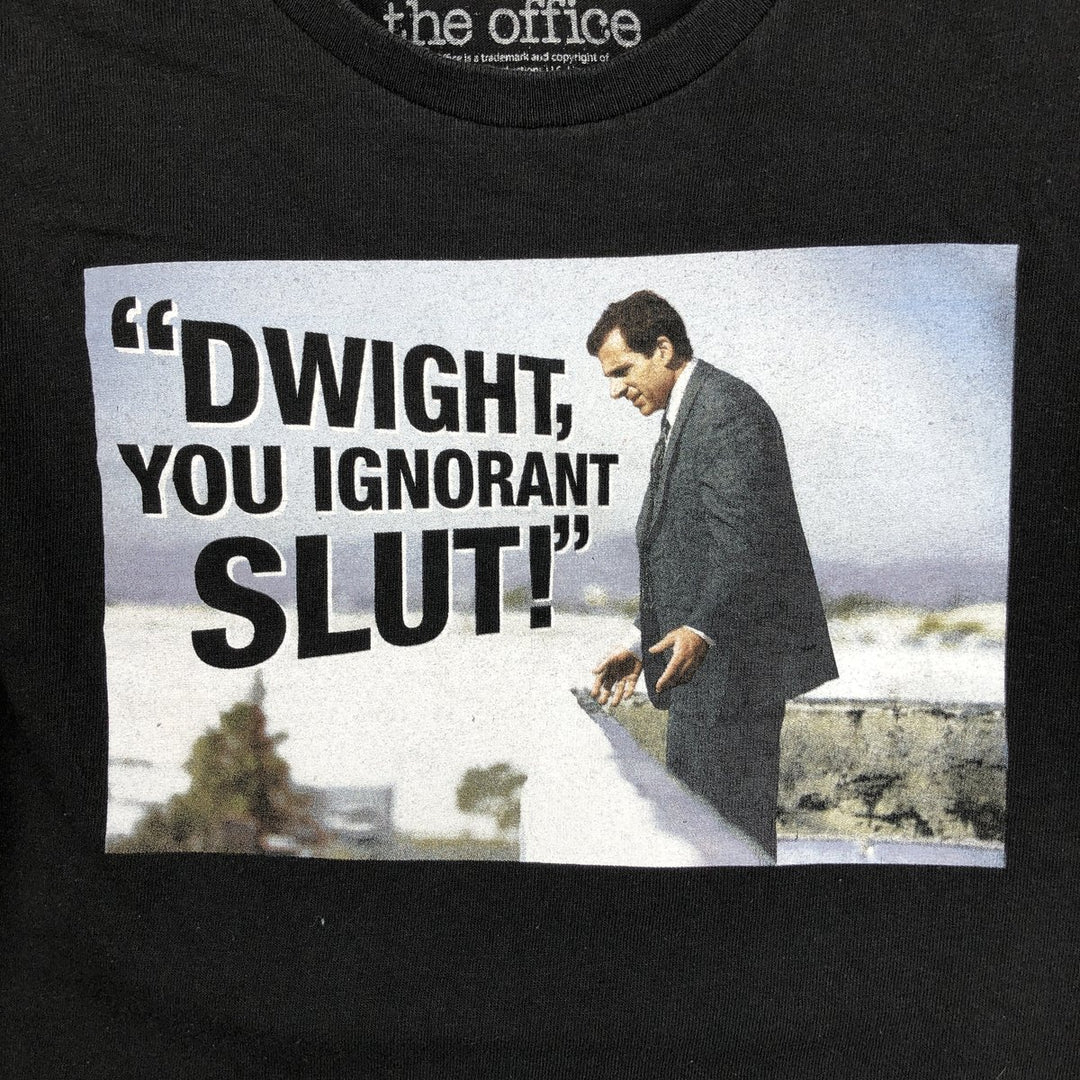 THE OFFICE Movie T-shirt (Women's Size S) cotton black type Vintage Second Hand