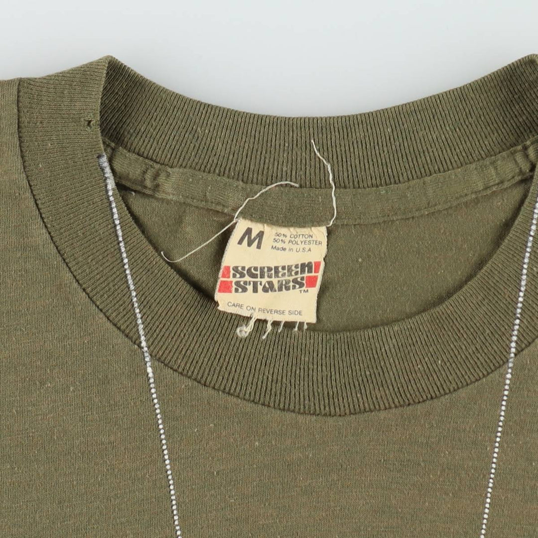 80'S Screen Stars Mash Movie T-Shirt, Made in USA, Women's Size M (approx.), Vintage cotton Khaki type Vintage Second Hand