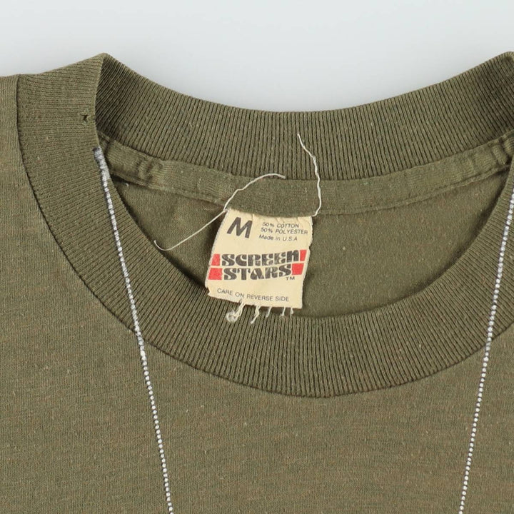 80'S Screen Stars Mash Movie T-Shirt, Made in USA, Women's Size M (approx.), Vintage cotton Khaki type Vintage Second Hand