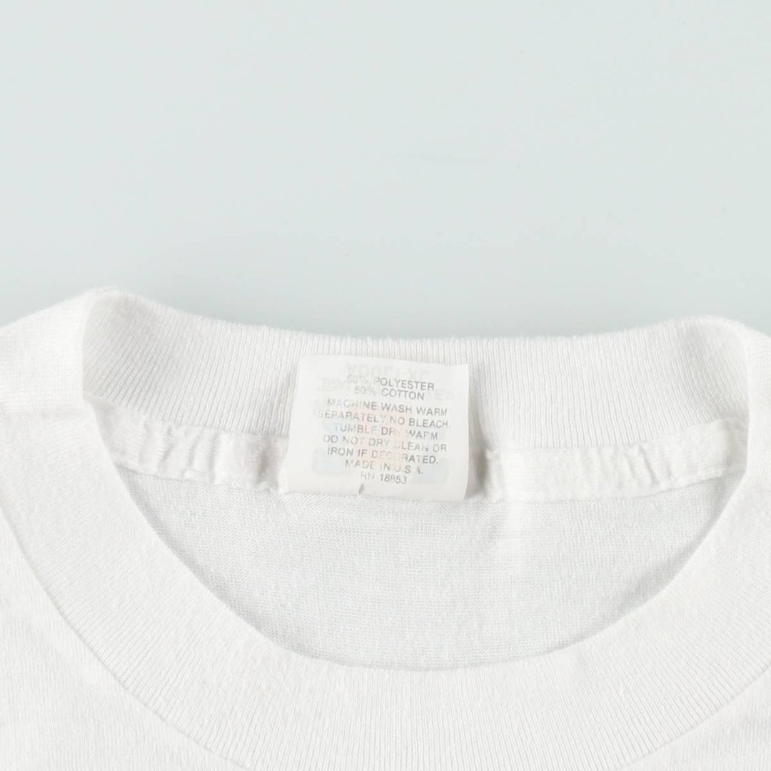 70s-80'S TNT HARVARD Harvard University College T-shirt, Made in USA, Women's XL equivalent, Vintage polyester white type Vintage Second Hand