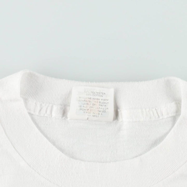 70s-80'S TNT HARVARD Harvard University College T-shirt, Made in USA, Women's XL equivalent, Vintage polyester white type Vintage Second Hand