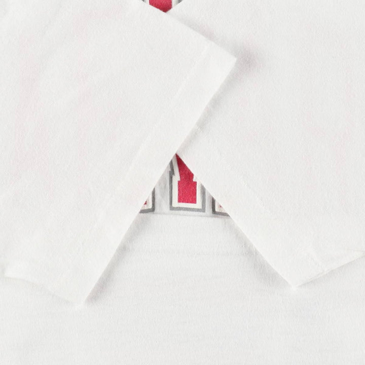 70s-80'S TNT HARVARD Harvard University College T-shirt, Made in USA, Women's XL equivalent, Vintage polyester white type Vintage Second Hand