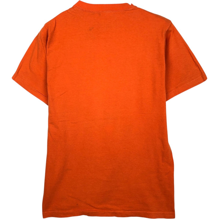 1970'S College T-shirt, Women's Size S (approx.), Vintage unclear orange type Vintage Second Hand