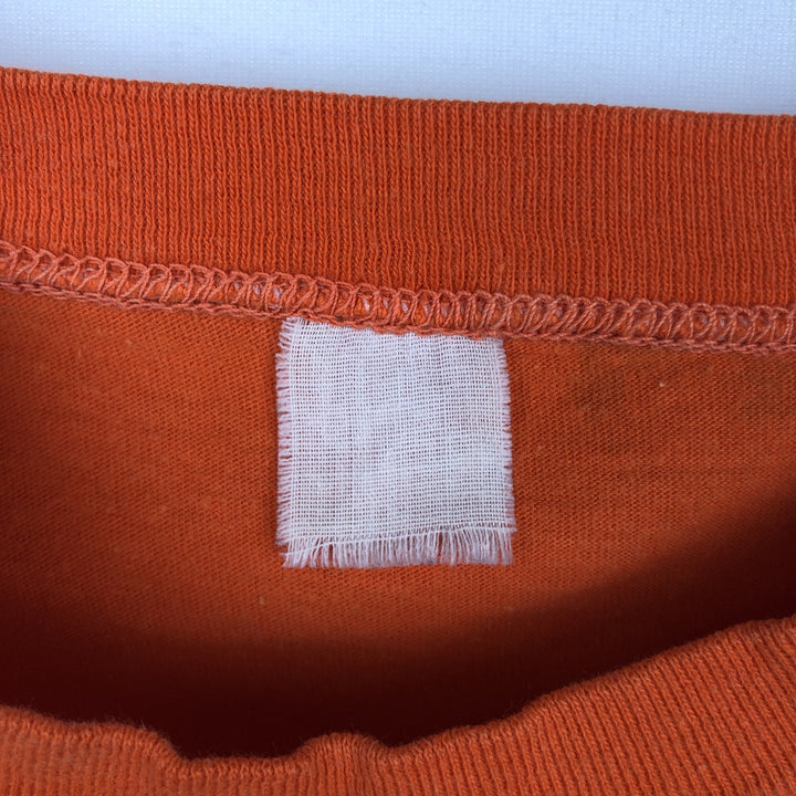 1970'S College T-shirt, Women's Size S (approx.), Vintage unclear orange type Vintage Second Hand