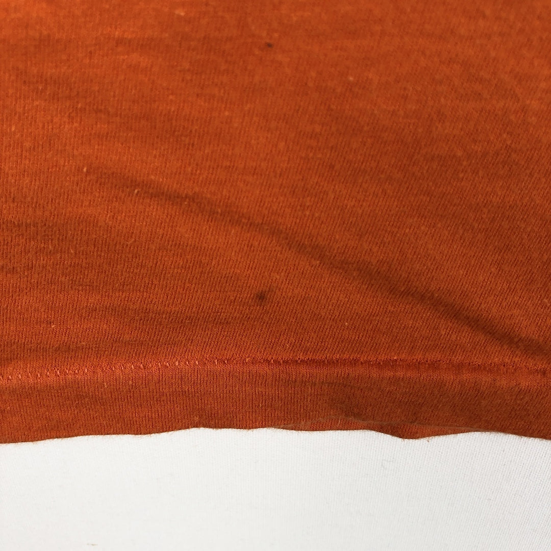 1970'S College T-shirt, Women's Size S (approx.), Vintage unclear orange type Vintage Second Hand