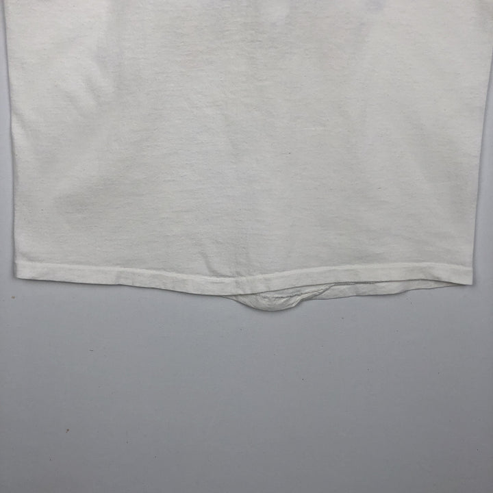 70s-80'S Velva Sheen College T-shirt, Women's Size M (approx.), Vintage cotton white type Vintage Second Hand