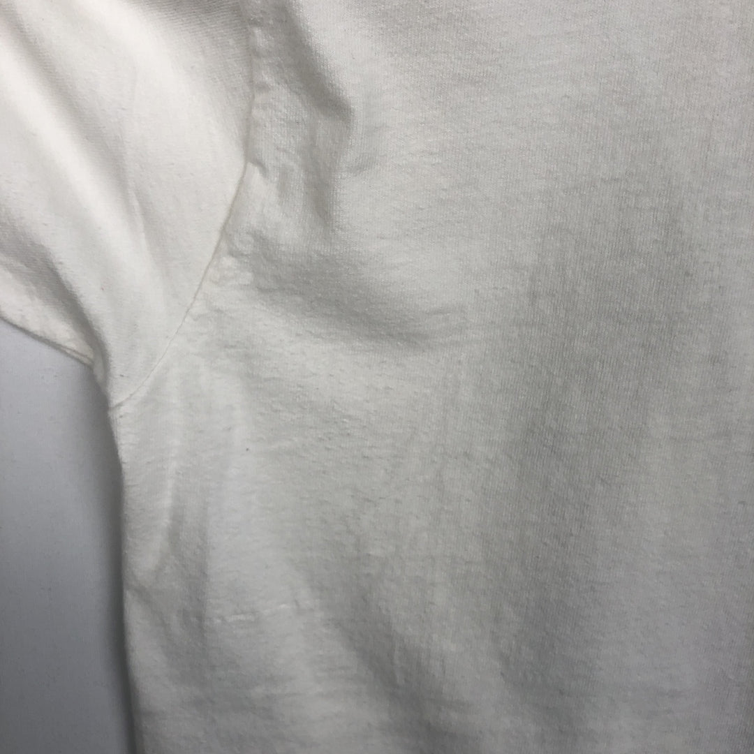 70s-80'S Velva Sheen College T-shirt, Women's Size M (approx.), Vintage cotton white type Vintage Second Hand