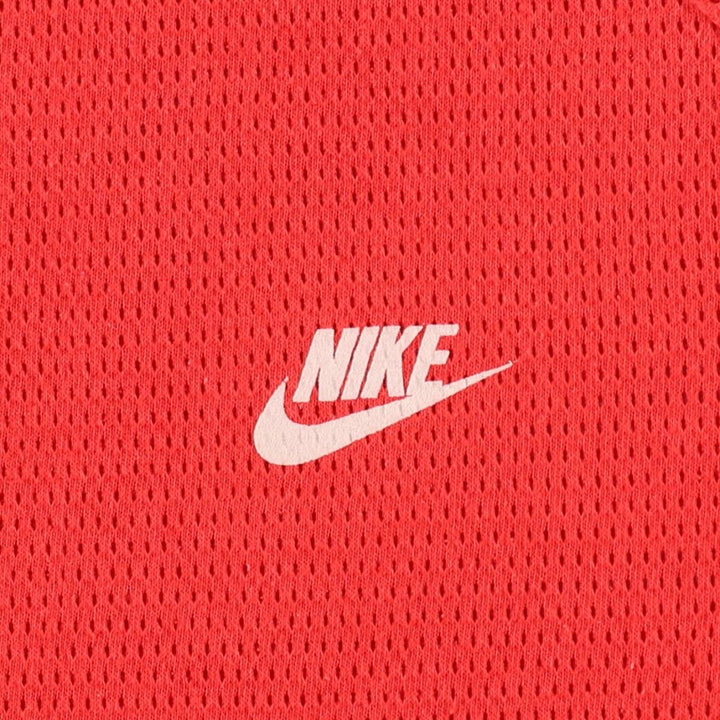 80'S Nike Navy Tag Mesh Logo Print T-Shirt, Women's Size L (approx.), Vintage unclear red type Vintage Second Hand