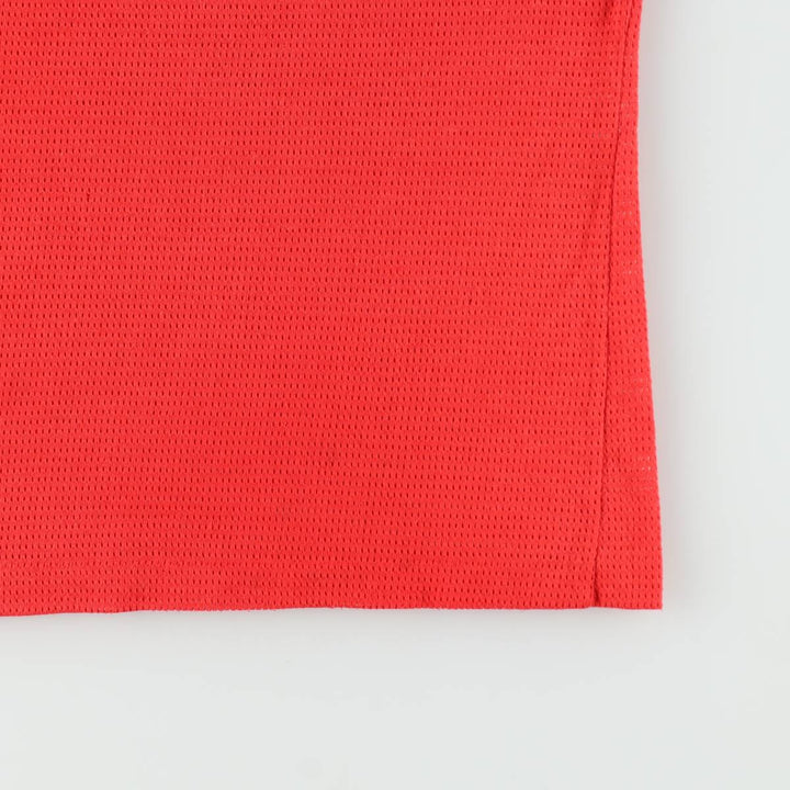 80'S Nike Navy Tag Mesh Logo Print T-Shirt, Women's Size L (approx.), Vintage unclear red type Vintage Second Hand