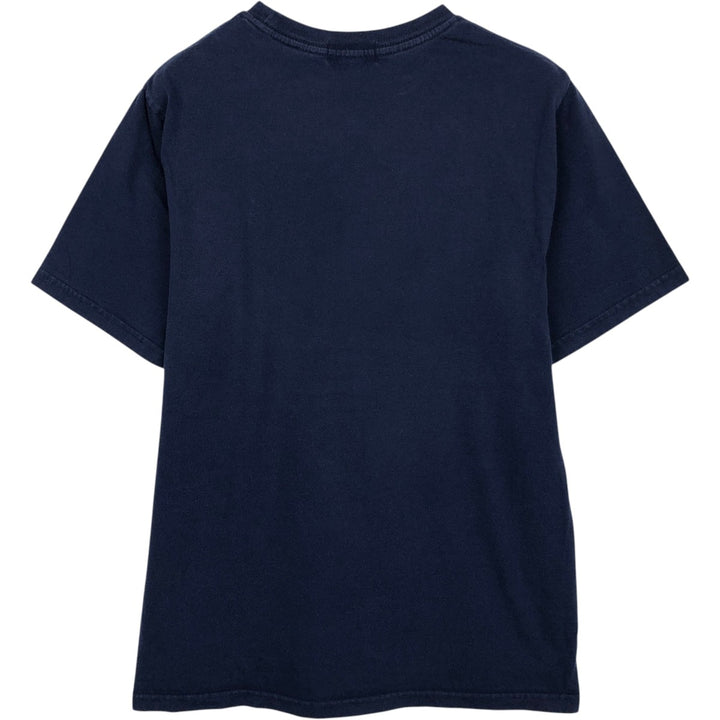 Ralph Lauren POLO RALPH LAUREN Short-Sleeve T-Shirt with One-Point Logo, Women's Size M (approx.) cotton navy blue type Vintage Second Hand