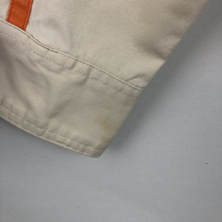 Harley-Davidson Motorcycle Long-Sleeve Cotton Work Shirt, Women's Size L (approx.) cotton ivory Vintage Second Hand
