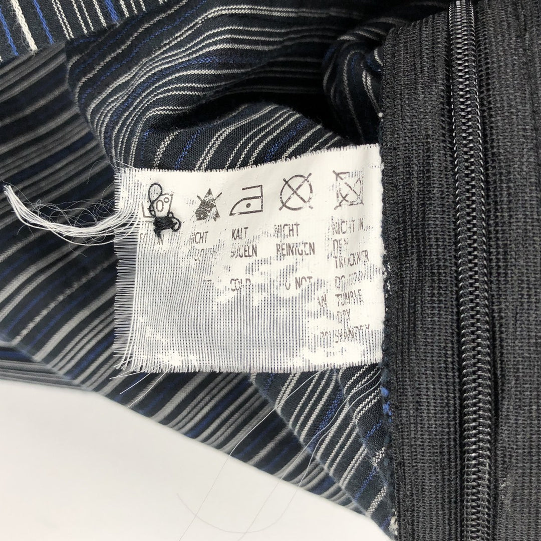 Street One Multi-Stripe Skipper Neck Long Sleeve Pullover Blouse (Women's Size S) unclear blue type Vintage Second Hand