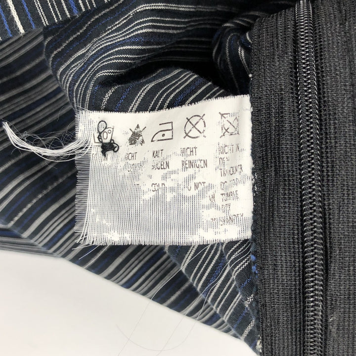 Street One Multi-Stripe Skipper Neck Long Sleeve Pullover Blouse (Women's Size S) unclear blue type Vintage Second Hand