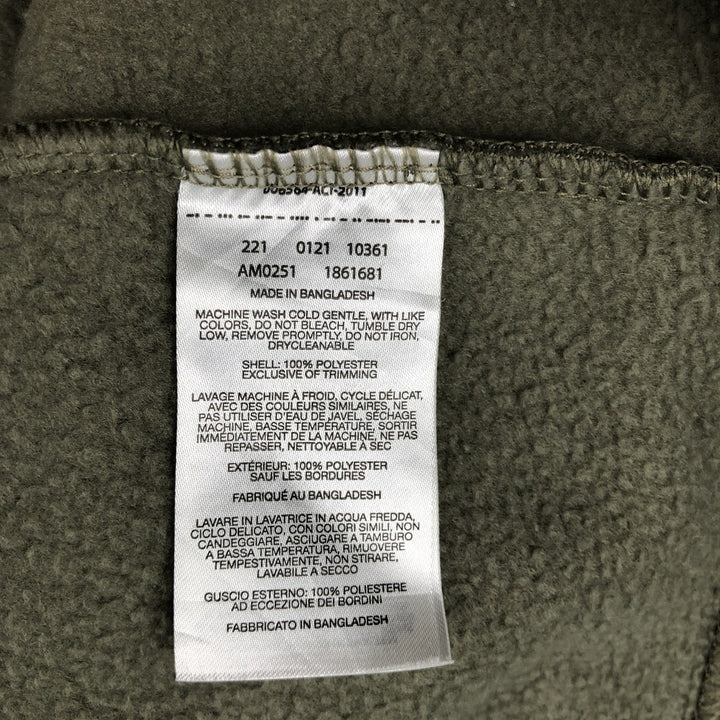 Columbia Half-Snap Fleece Pullover, Men's Size L (approx.) polyester Khaki type Vintage Second Hand