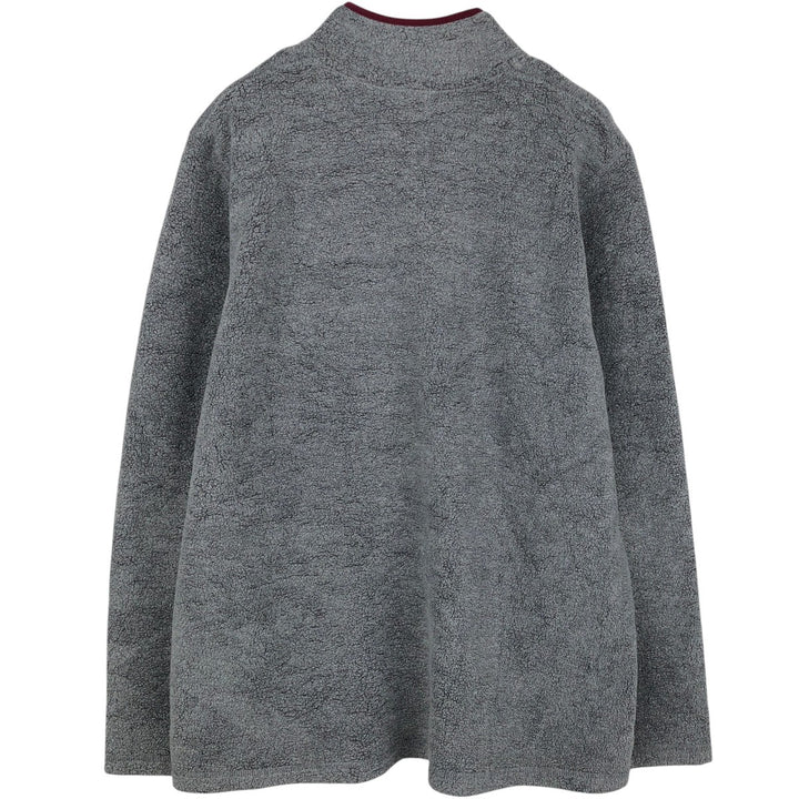 90s-00'S LLBean Half-Snap Fleece Pullover, Men's XL polyester gray type Vintage Second Hand