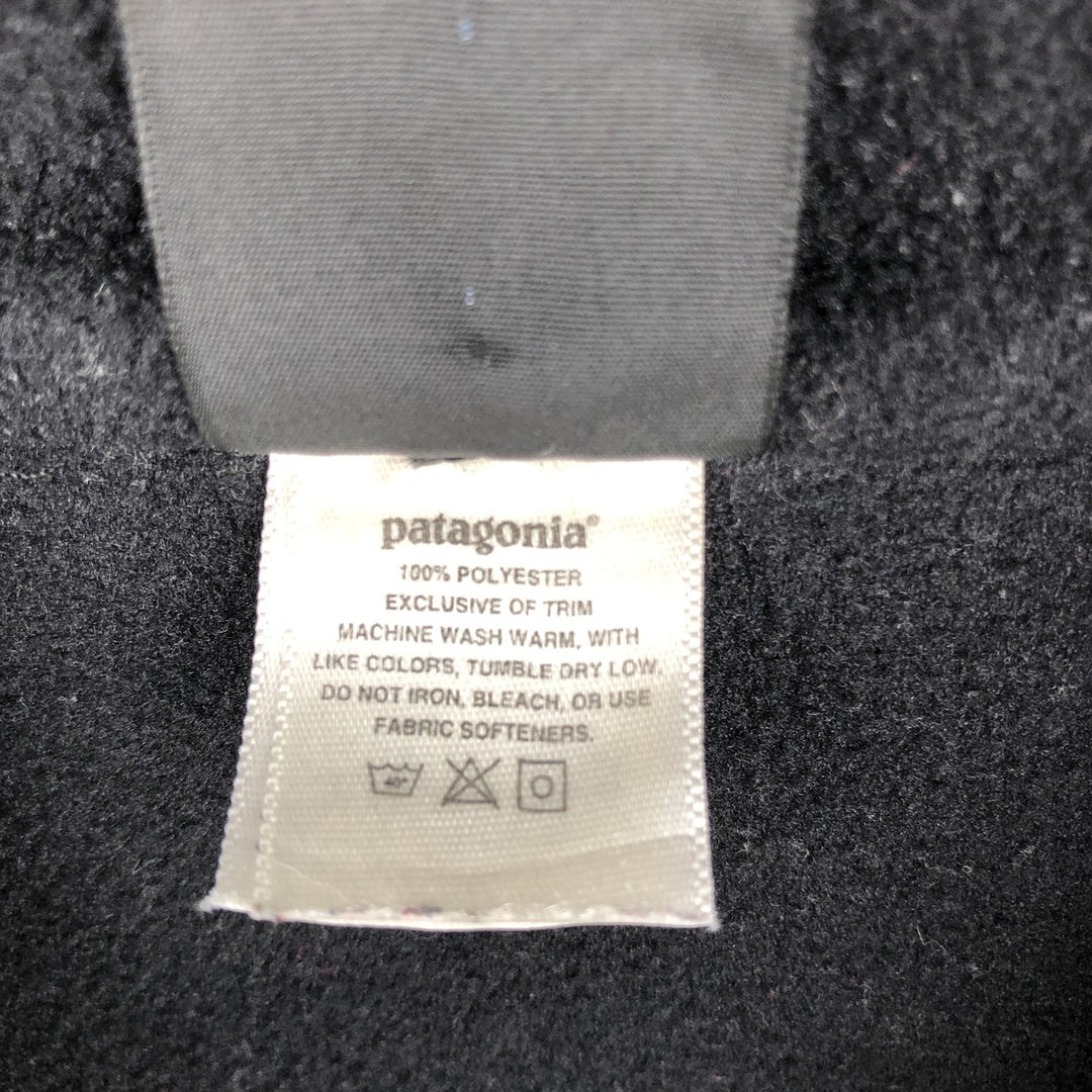 Patagonia CAPILENE 43482 Half-Zip Fleece Pullover (Men's Size L) polyester black type Vintage Second Hand