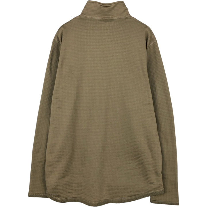 US Military Half-Zip Fleece Pullover, Made in USA, Medium-Regular (Equivalent to Men's M) unclear Khaki type Vintage Second Hand