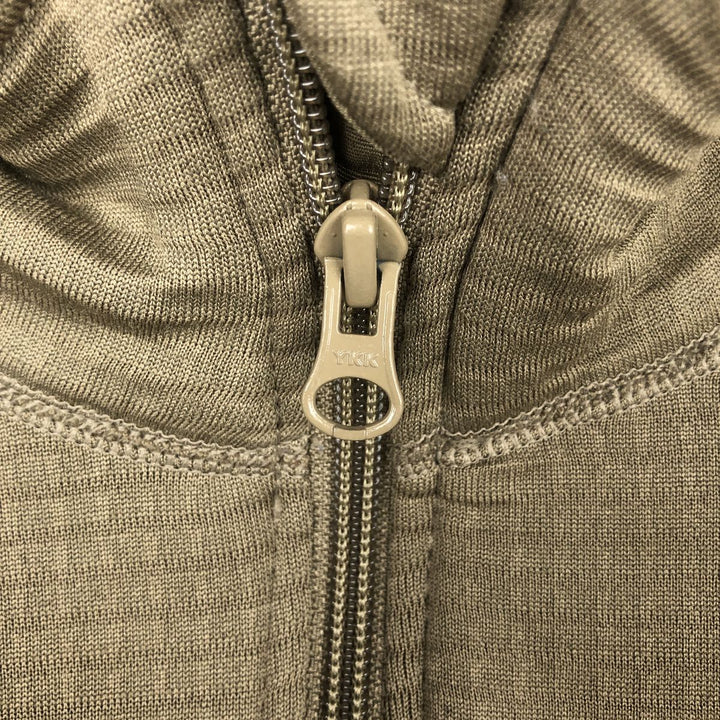 US Military Half-Zip Fleece Pullover, Made in USA, Medium-Regular (Equivalent to Men's M) unclear Khaki type Vintage Second Hand