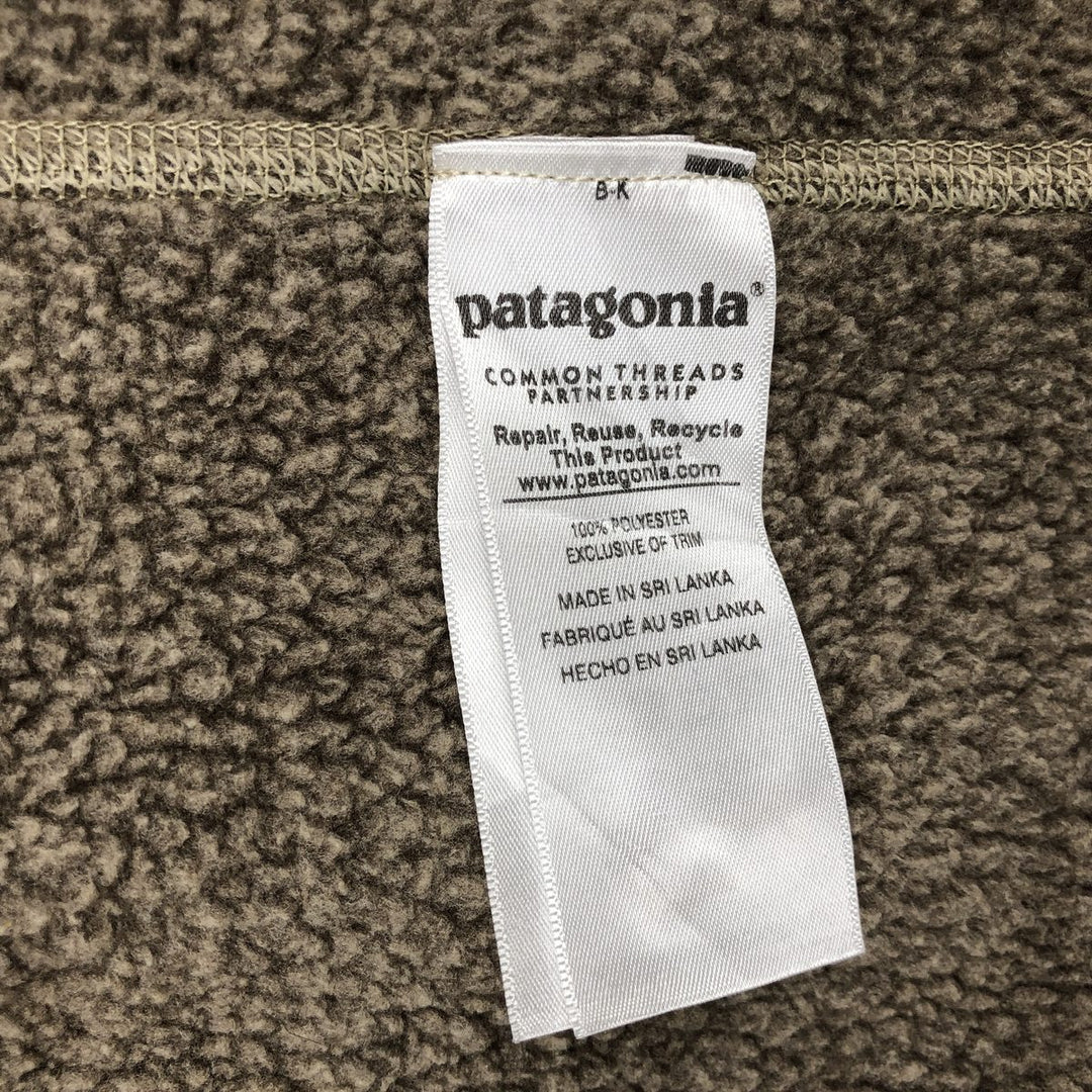 Patagonia Better Sweater Jacket 25527FA16 Fleece Jacket Men's Size M (approx.) polyester beige type brown Vintage Second Hand