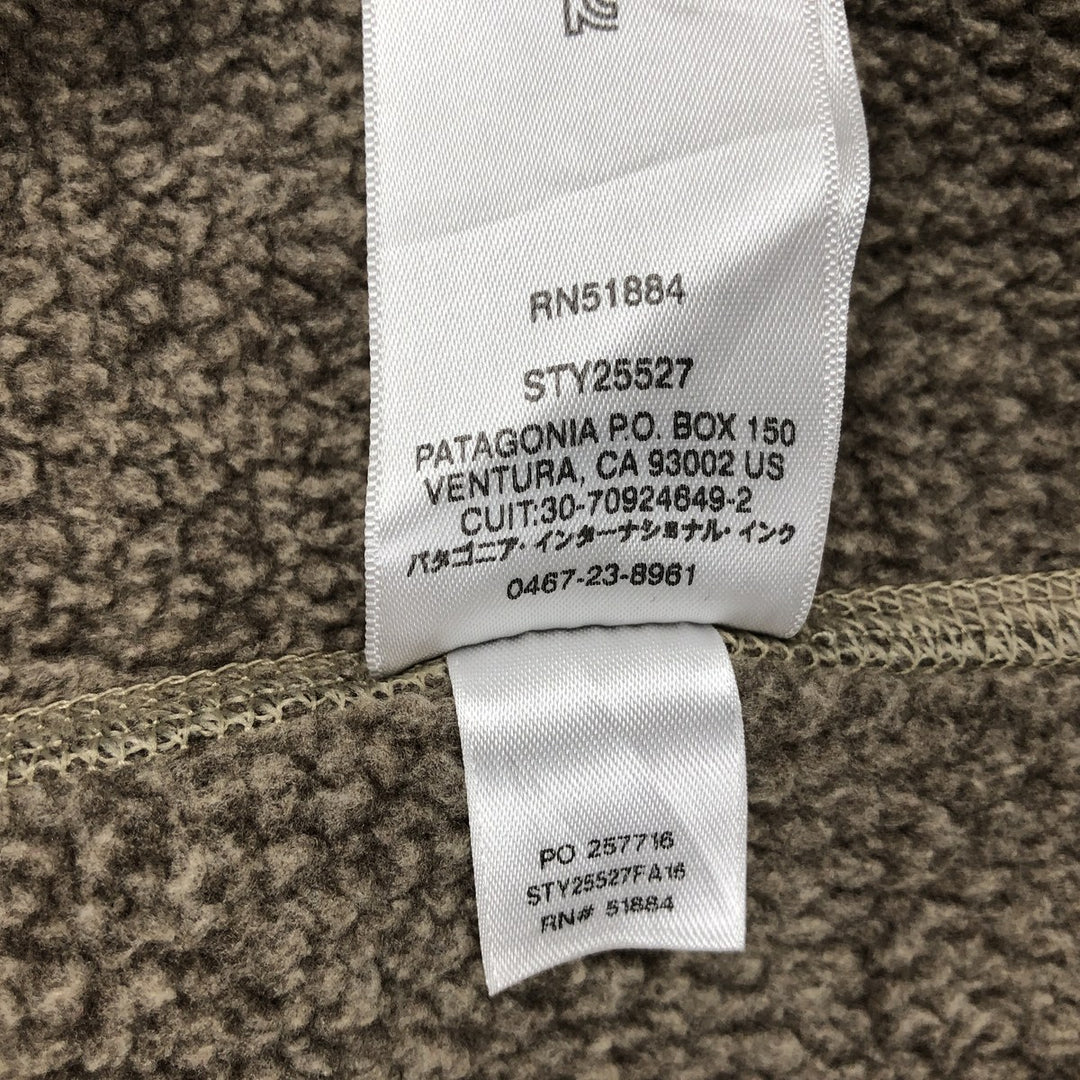 Patagonia Better Sweater Jacket 25527FA16 Fleece Jacket Men's Size M (approx.) polyester beige type brown Vintage Second Hand