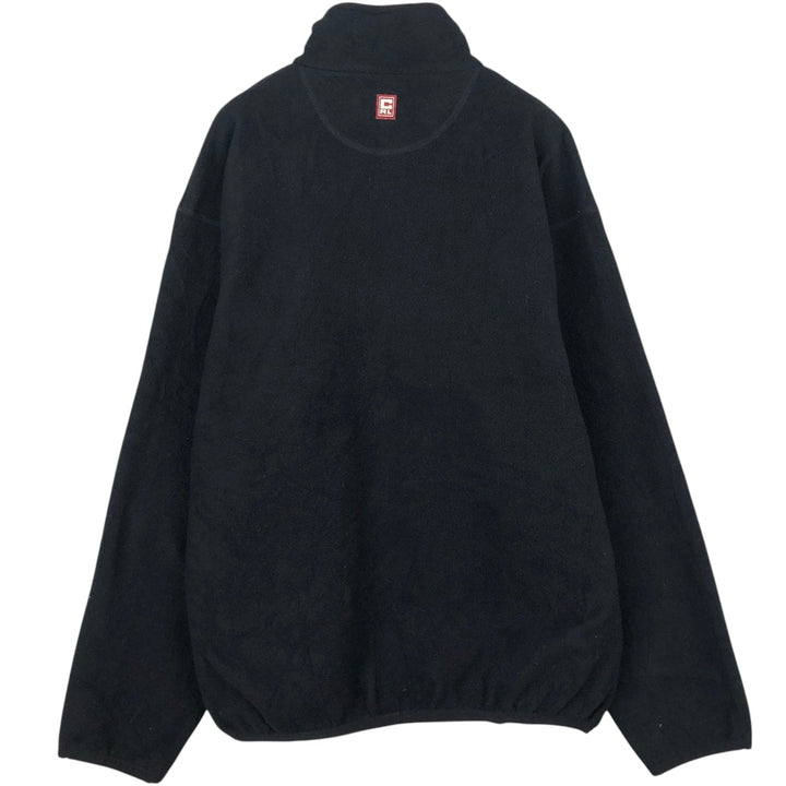 Ralph Lauren CHAPS fleece jacket, men's size L polyester black type Vintage Second Hand