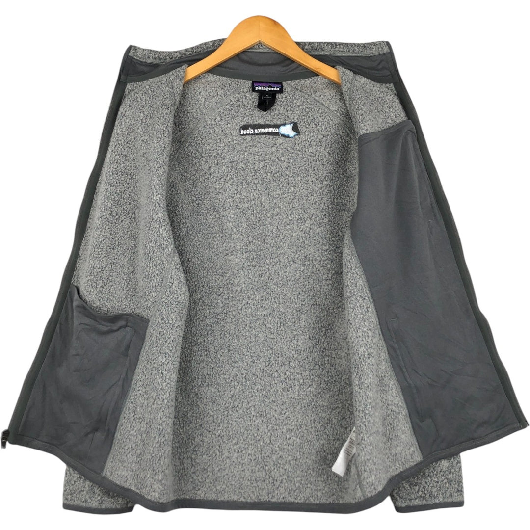 Patagonia Better Sweater Jacket 25527FA18 Advertising Fleece Jacket, Men's Size M (approx.) polyester gray type Vintage Second Hand