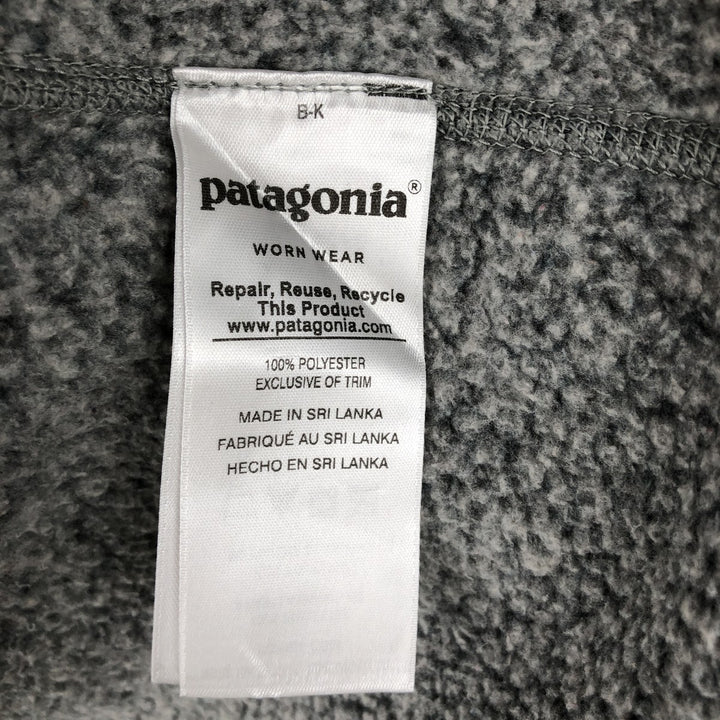 Patagonia Better Sweater Jacket 25527FA18 Advertising Fleece Jacket, Men's Size M (approx.) polyester gray type Vintage Second Hand
