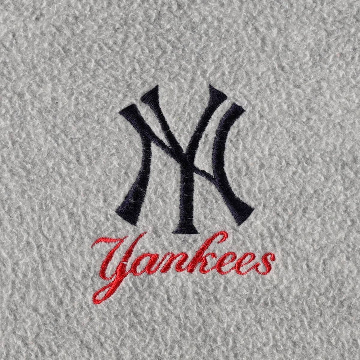 90'S Majestic MLB New York Yankees Half-Zip Fleece Pullover, Men's Size L (approx.) unclear gray type Vintage Second Hand
