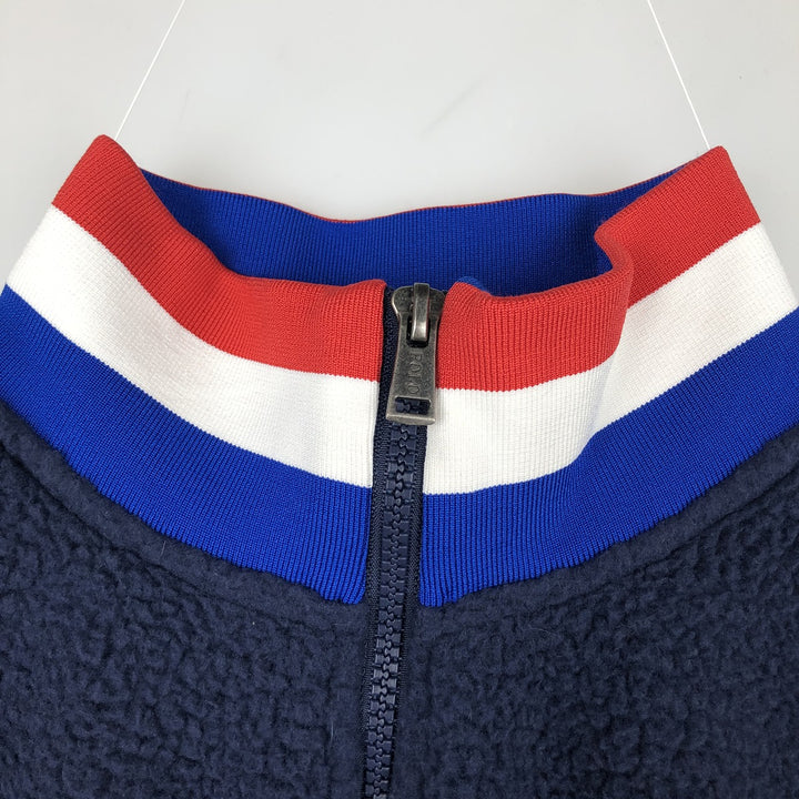 Ralph Lauren POLO RALPH LAUREN American flag print half-zip fleece pullover, 2022 Beijing Olympics, men's size XL equivalent. recycled polyester navy blue type Vintage Second Hand