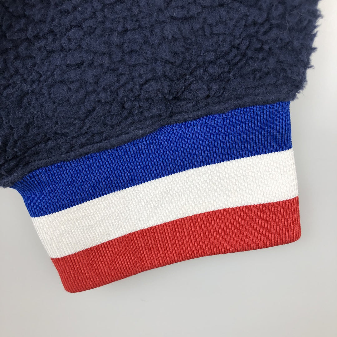 Ralph Lauren POLO RALPH LAUREN American flag print half-zip fleece pullover, 2022 Beijing Olympics, men's size XL equivalent. recycled polyester navy blue type Vintage Second Hand