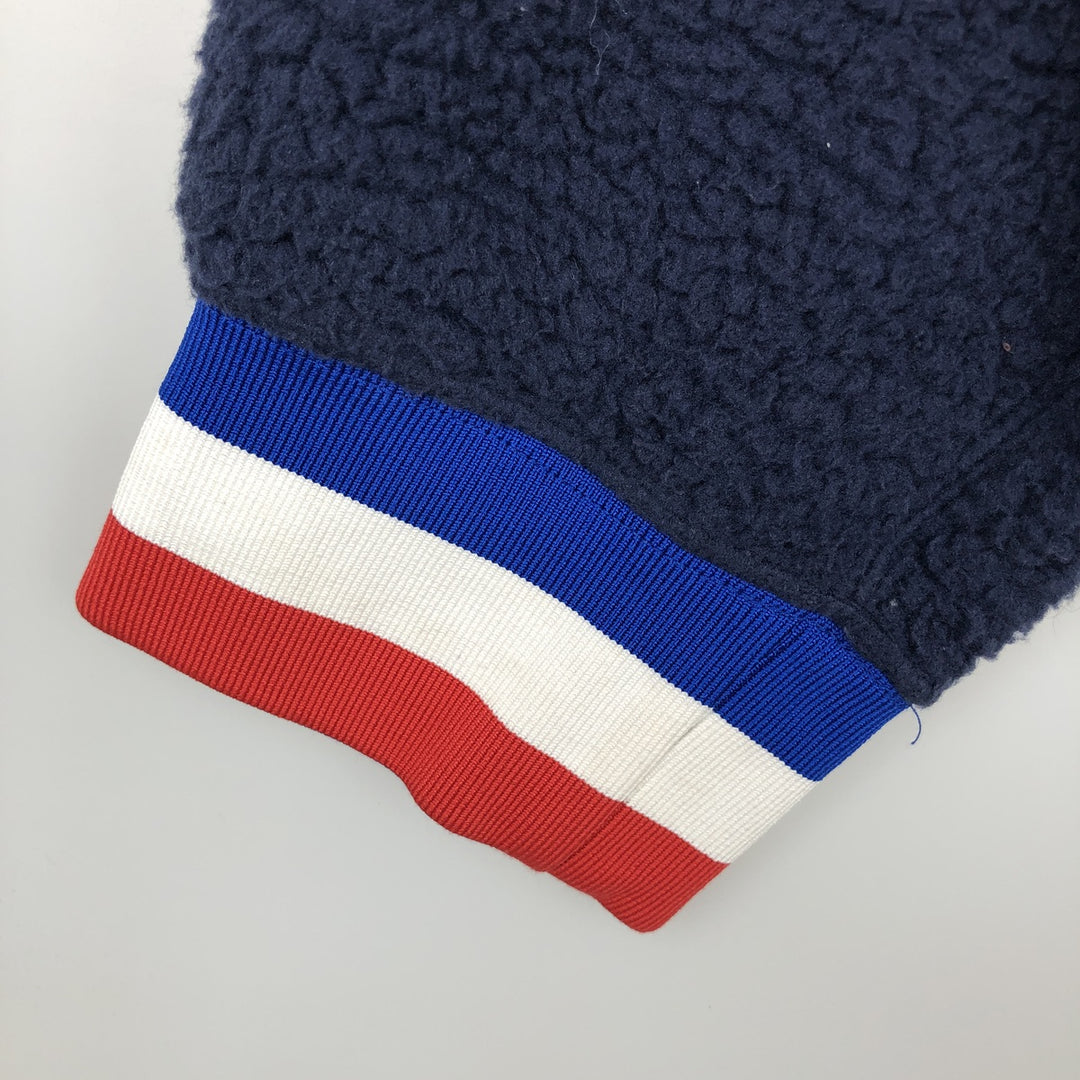 Ralph Lauren POLO RALPH LAUREN American flag print half-zip fleece pullover, 2022 Beijing Olympics, men's size XL equivalent. recycled polyester navy blue type Vintage Second Hand
