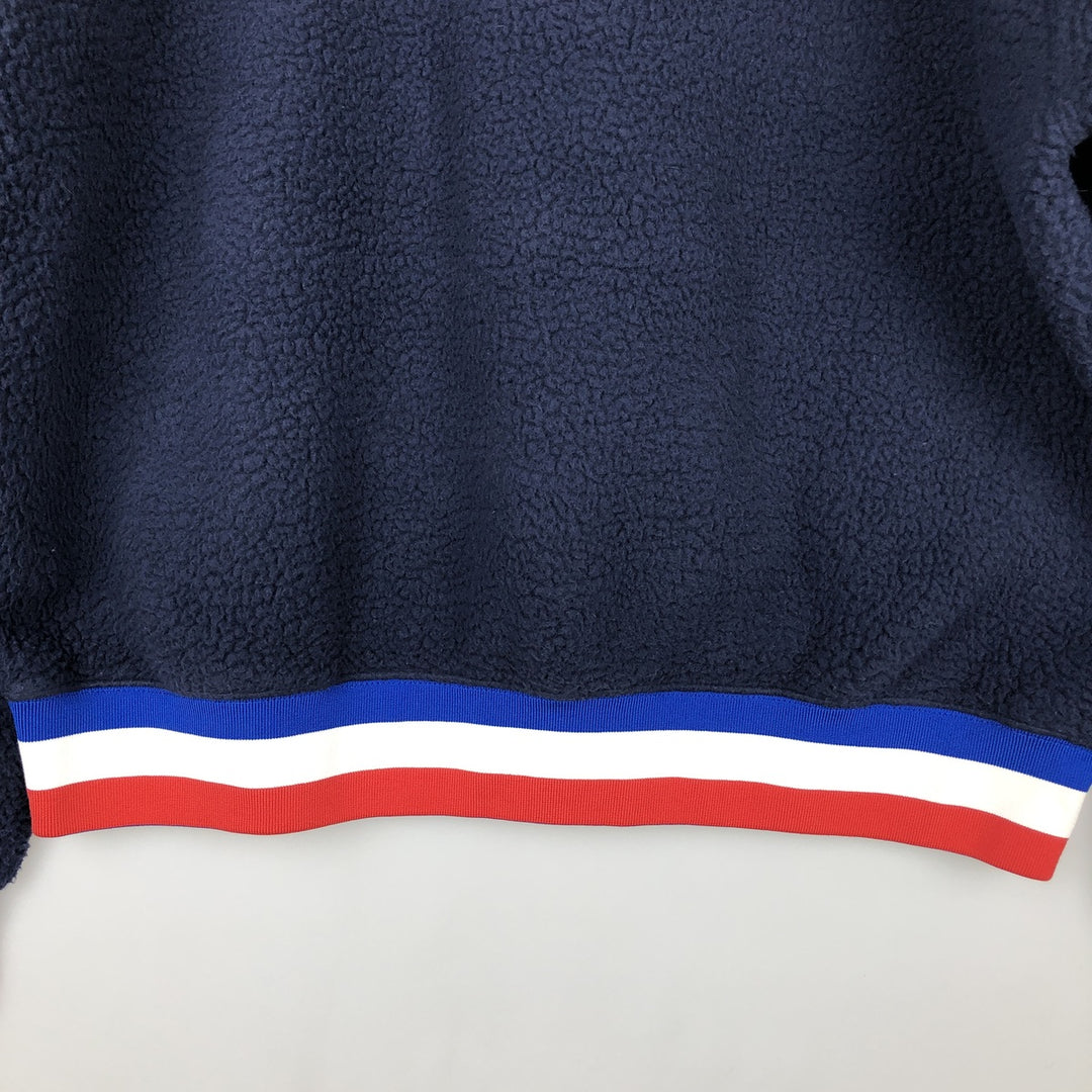 Ralph Lauren POLO RALPH LAUREN American flag print half-zip fleece pullover, 2022 Beijing Olympics, men's size XL equivalent. recycled polyester navy blue type Vintage Second Hand