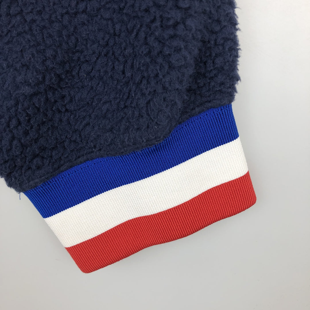 Ralph Lauren POLO RALPH LAUREN American flag print half-zip fleece pullover, 2022 Beijing Olympics, men's size XL equivalent. recycled polyester navy blue type Vintage Second Hand