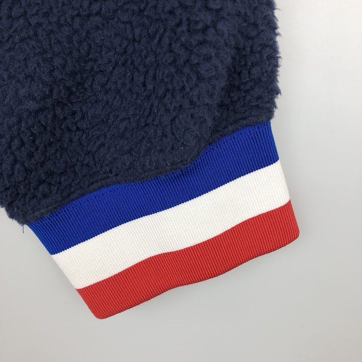 Ralph Lauren POLO RALPH LAUREN American flag print half-zip fleece pullover, 2022 Beijing Olympics, men's size XL equivalent. recycled polyester navy blue type Vintage Second Hand