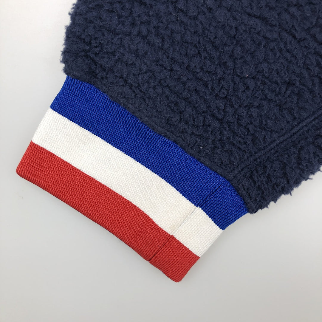 Ralph Lauren POLO RALPH LAUREN American flag print half-zip fleece pullover, 2022 Beijing Olympics, men's size XL equivalent. recycled polyester navy blue type Vintage Second Hand