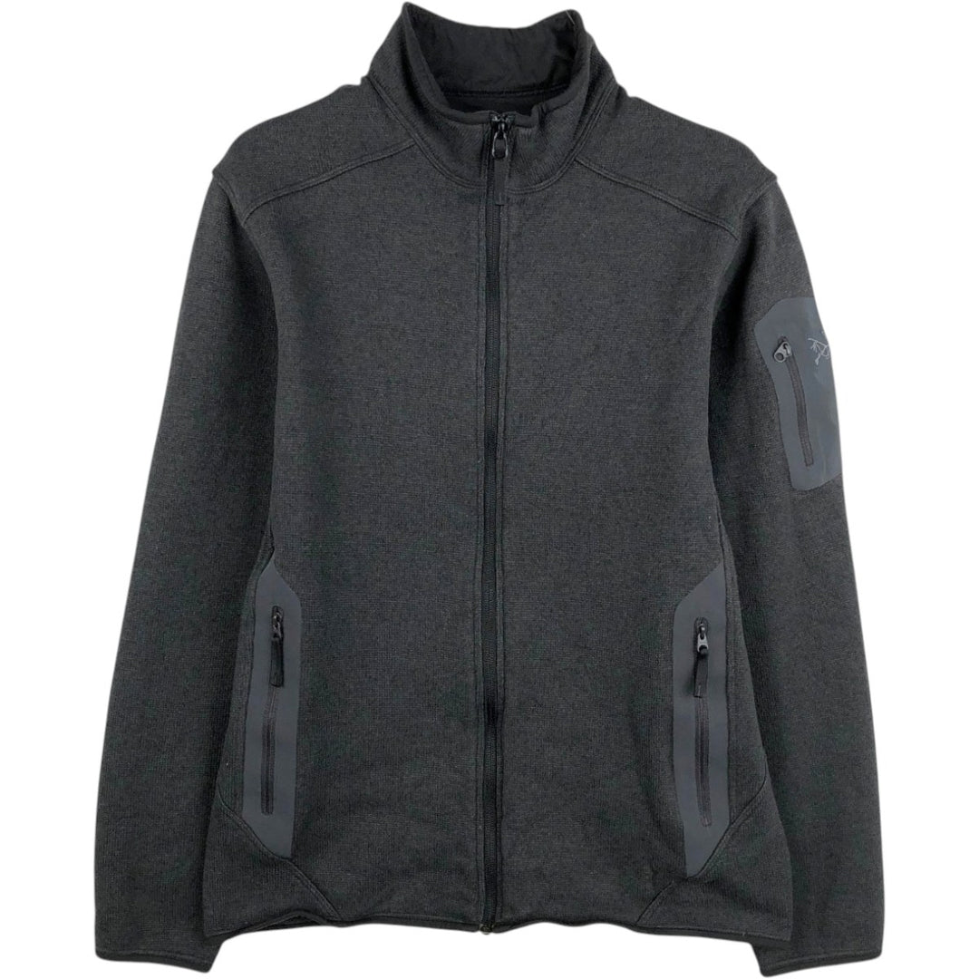 Arc'teryx Covert Cardigan Fleece Jacket, Men's Size S (approx.) polyester Charcoal Vintage Second Hand