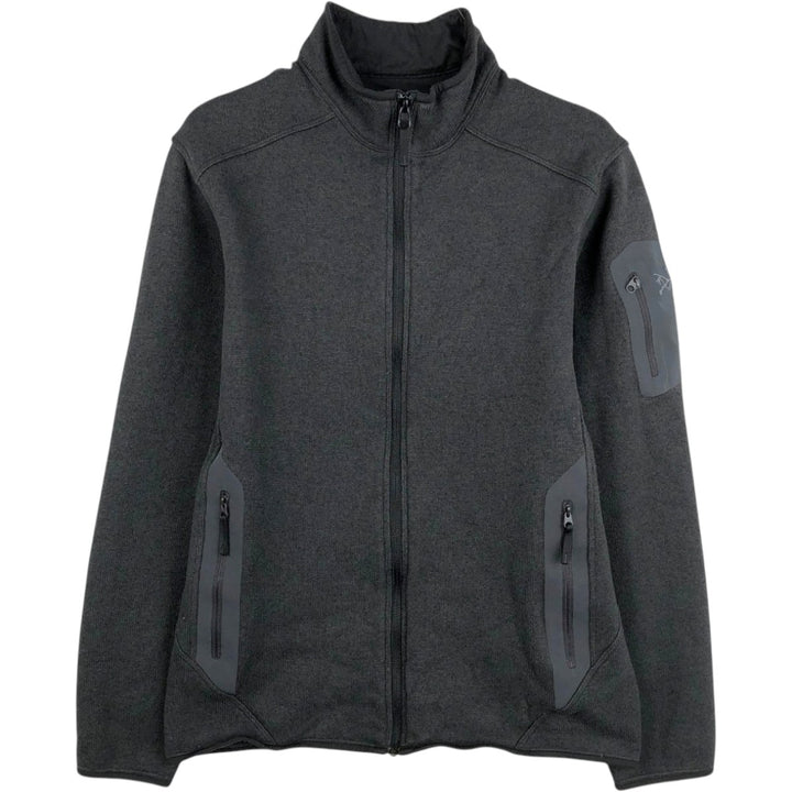 Arc'teryx Covert Cardigan Fleece Jacket, Men's Size S (approx.) polyester Charcoal Vintage Second Hand