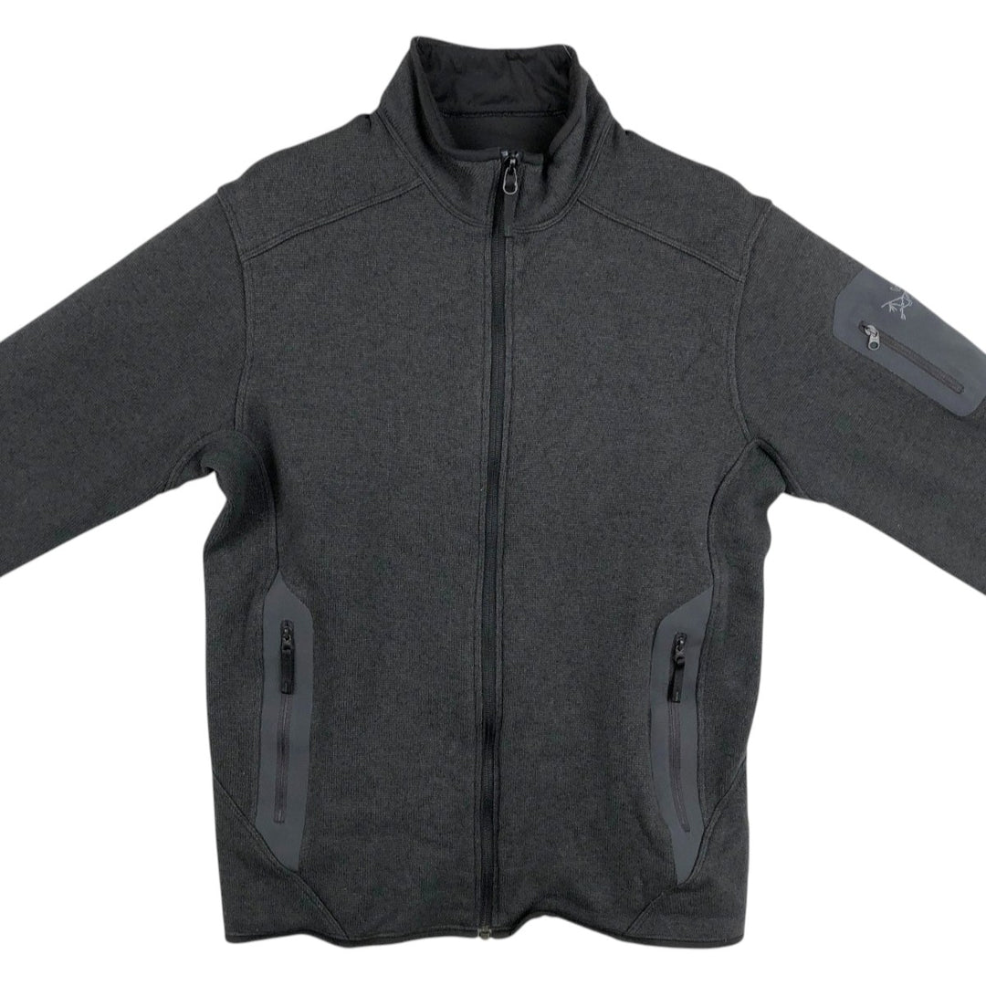 Arc'teryx Covert Cardigan Fleece Jacket, Men's Size S (approx.) polyester Charcoal Vintage Second Hand