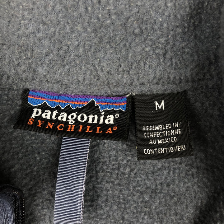 2000'S Patagonia SYNCHILLA 25735FA02 Half-Zip Fleece Pullover, Men's Size M (approx.) polyester gray type Vintage Second Hand
