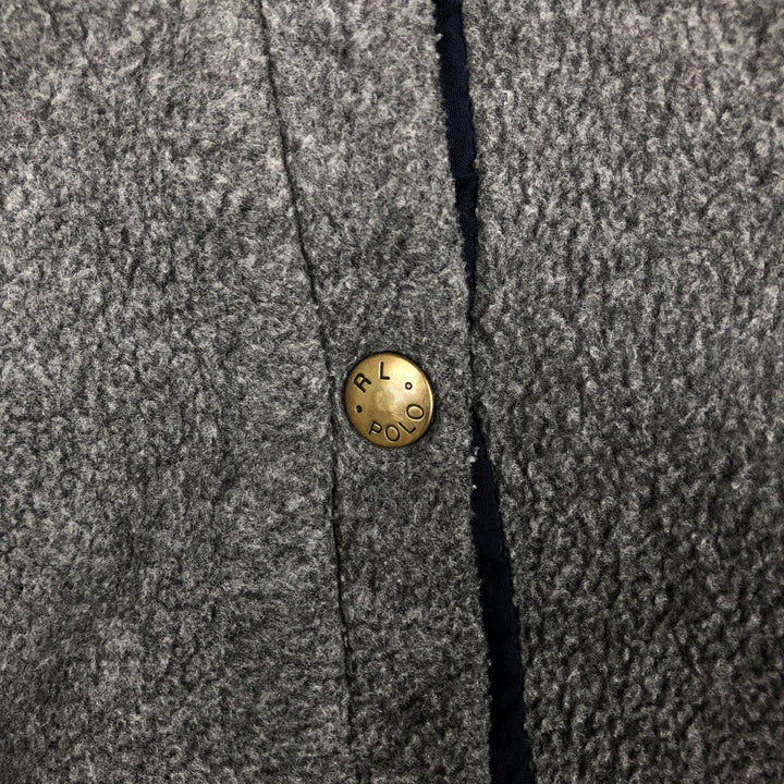 Ralph Lauren POLO by Ralph Lauren fleece jacket, men's size XL polyester gray type Vintage Second Hand