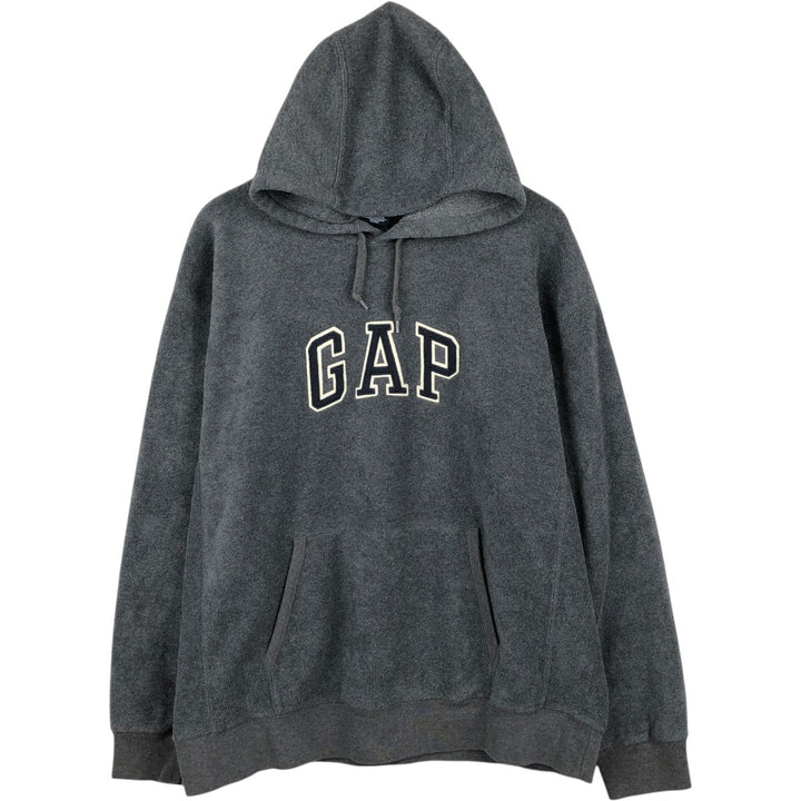 GAP fleece pullover hoodie, men's size L (approx.) polyester gray type Vintage Second Hand