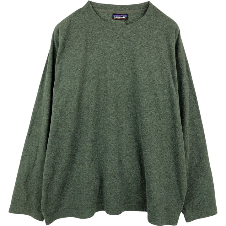 Patagonia SYNCHILLA fleece t-shirt, men's size XXL (approx.) unclear green type Vintage Second Hand