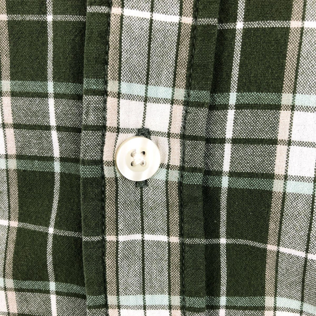 Carhartt Check Pattern Short Sleeve Work Shirt, Men's XL cotton Khaki type Vintage Second Hand