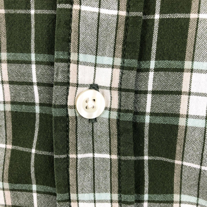 Carhartt Check Pattern Short Sleeve Work Shirt, Men's XL cotton Khaki type Vintage Second Hand