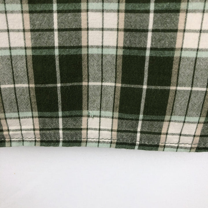 Carhartt Check Pattern Short Sleeve Work Shirt, Men's XL cotton Khaki type Vintage Second Hand