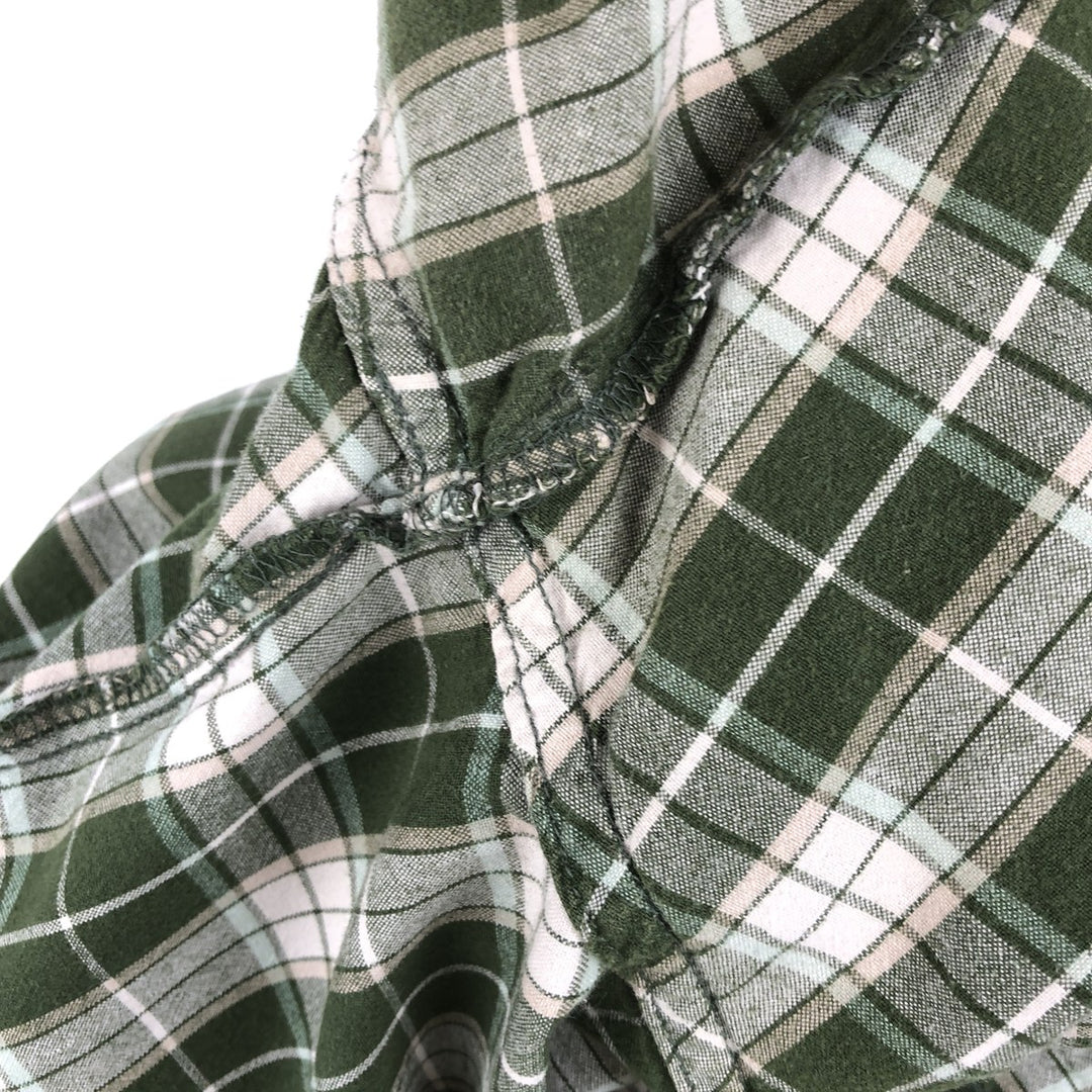 Carhartt Check Pattern Short Sleeve Work Shirt, Men's XL cotton Khaki type Vintage Second Hand