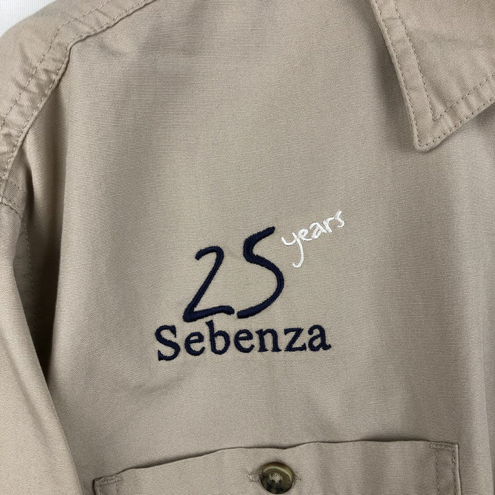 Carhartt short sleeve work shirt, men's XL size cotton Beige type Vintage Second Hand