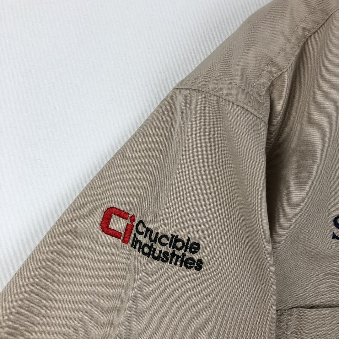 Carhartt short sleeve work shirt, men's XL size cotton Beige type Vintage Second Hand
