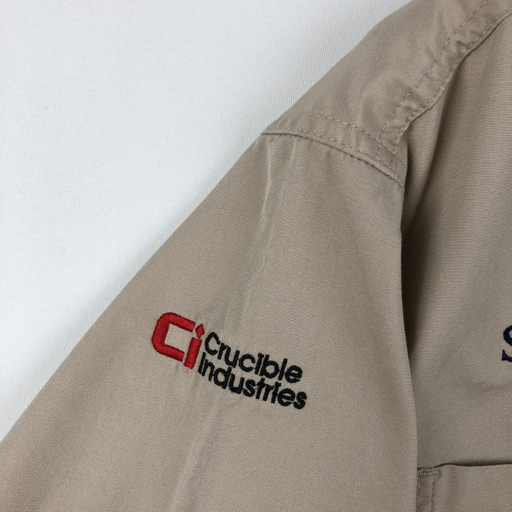 Carhartt short sleeve work shirt, men's XL size cotton Beige type Vintage Second Hand