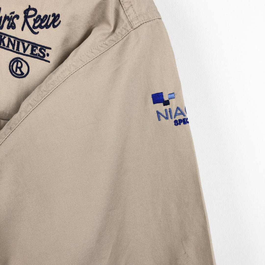 Carhartt short sleeve work shirt, men's XL size cotton Beige type Vintage Second Hand